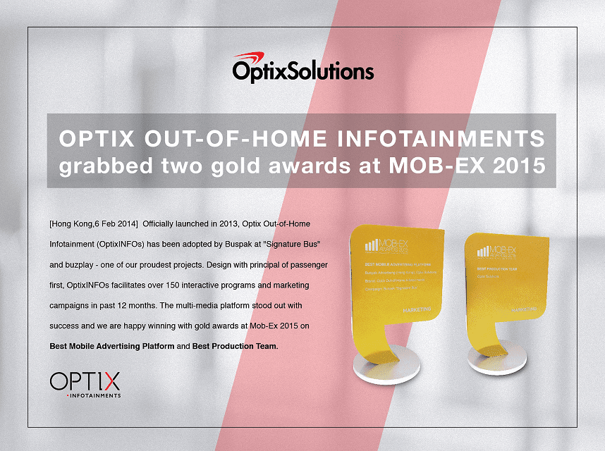 Congratulations to Optix