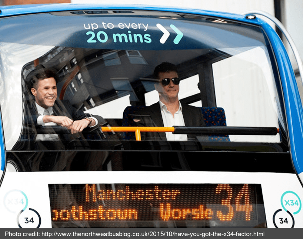 “It’s a YES from me!” ‘Simon Cowell’ and X Factor Star Launch New Stagecoach Manchester Service