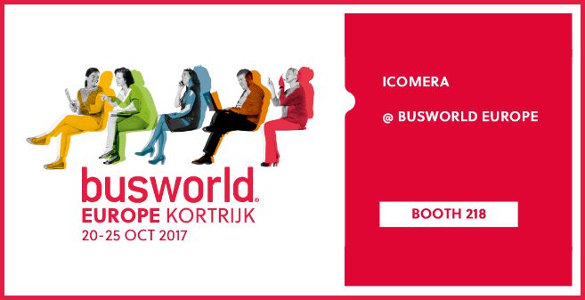 Icomera will be Exhibiting at Busworld 2017