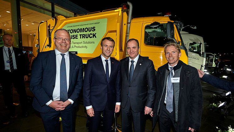 Innovation in Focus When French President and Swedish PM Visited Volvo Group