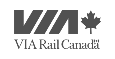 ViaRail Logotypes - Dark Mode