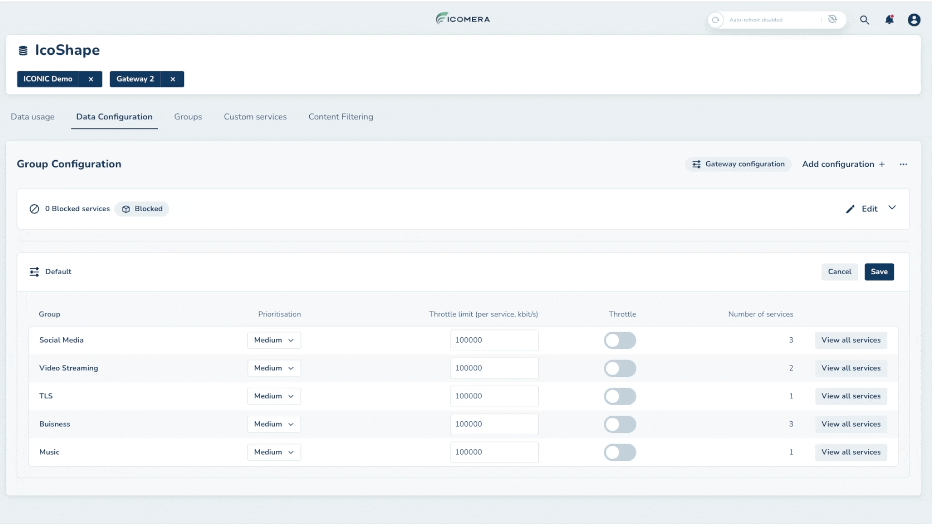 A screen recording of Icomera's IcoShape tool