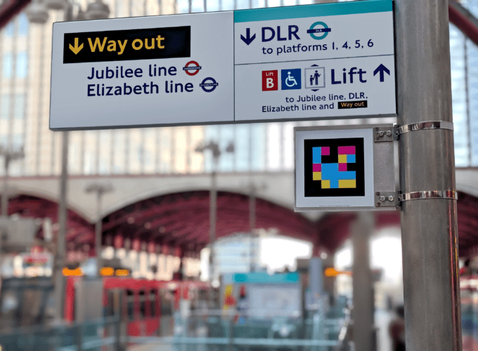 Passengers using the Navilens app at DLR stations will connect to GoMedia’s Visor platform, developed in partnership with RNIB.