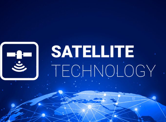 A graphic with the text: Satellite Technology