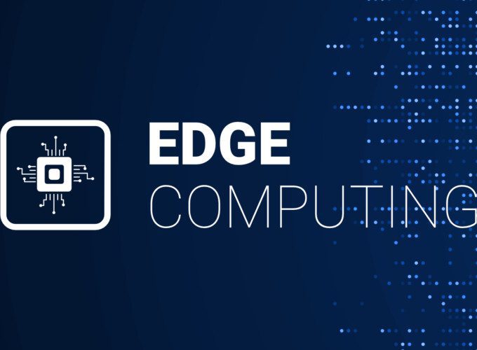 Graphic with text: Edge Computing