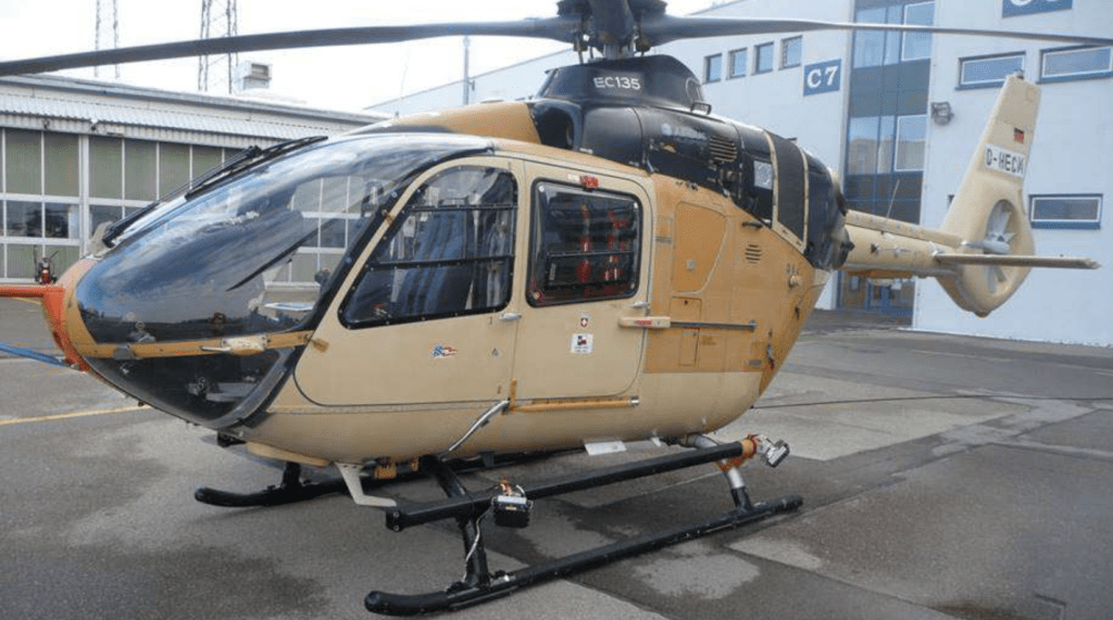 The Eurocopter H135 no.886 helicopter