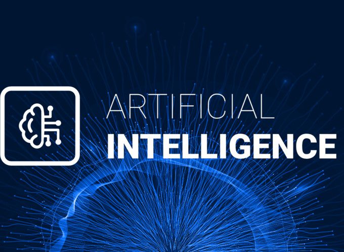 Graphic with the text: Artificial Intelligence