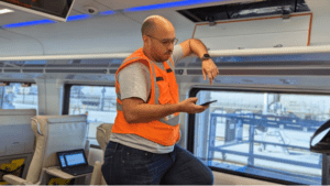 Daniel Diaz, named to RT&S 10 Under 40 for his work in railroad engineering and connectivity solutions.